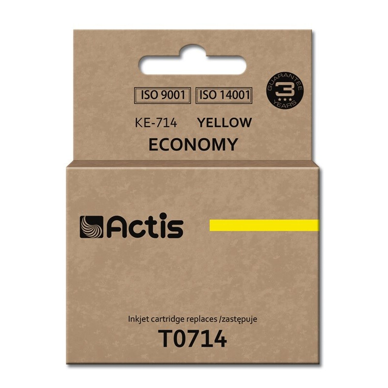 Actis KE-714 ink (replacement for Epson T0714/T0894/T1004; Standard; 13.5 ml; yellow) (KE-714)