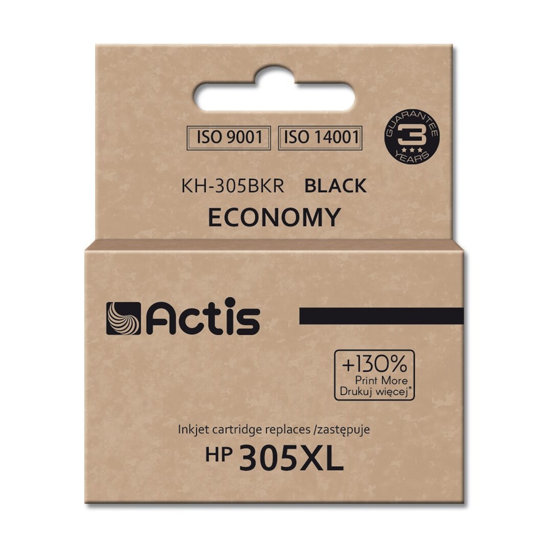 Kārtridžs Actis KH-305BKR ink for HP printer; HP 305XL 3YM62AE replacement; Standard; 20 ml; black (KH-305BKR)