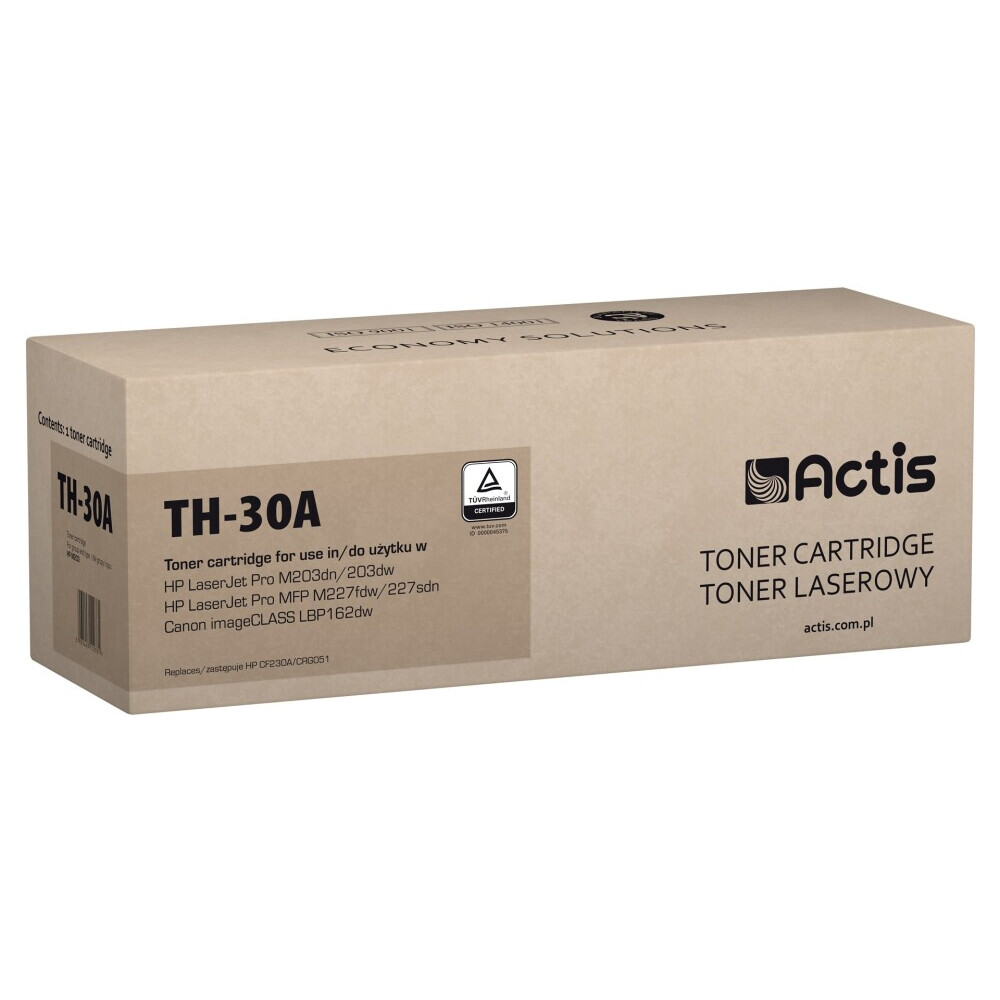 Kārtridžs Actis TH-30A toner (replacement for HP 30A CF230A; Standard; 1600 pages; black) (TH-30A)