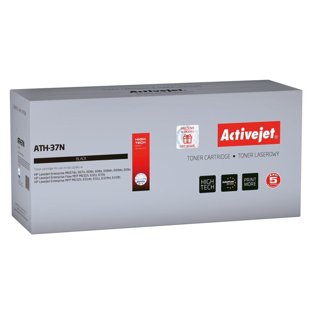 Activejet ATH-37N (replacement for HP 37A CF237A; Supreme; 11000 pages; black) (ATH-37N)