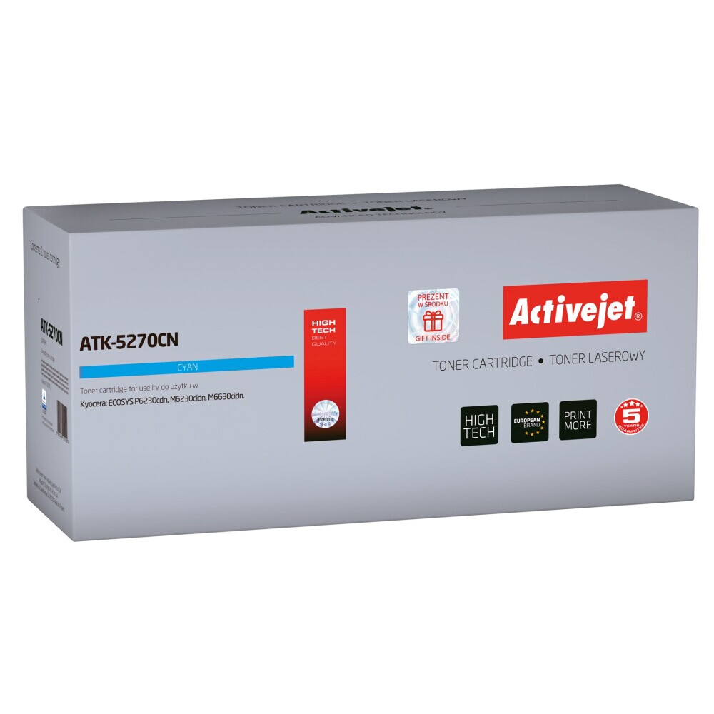 Cartouche Activejet ATK-5270CN (replacement for Kyocera TK-5270C; Supreme; 6000 pages; cyan) (ATK-5270CN)