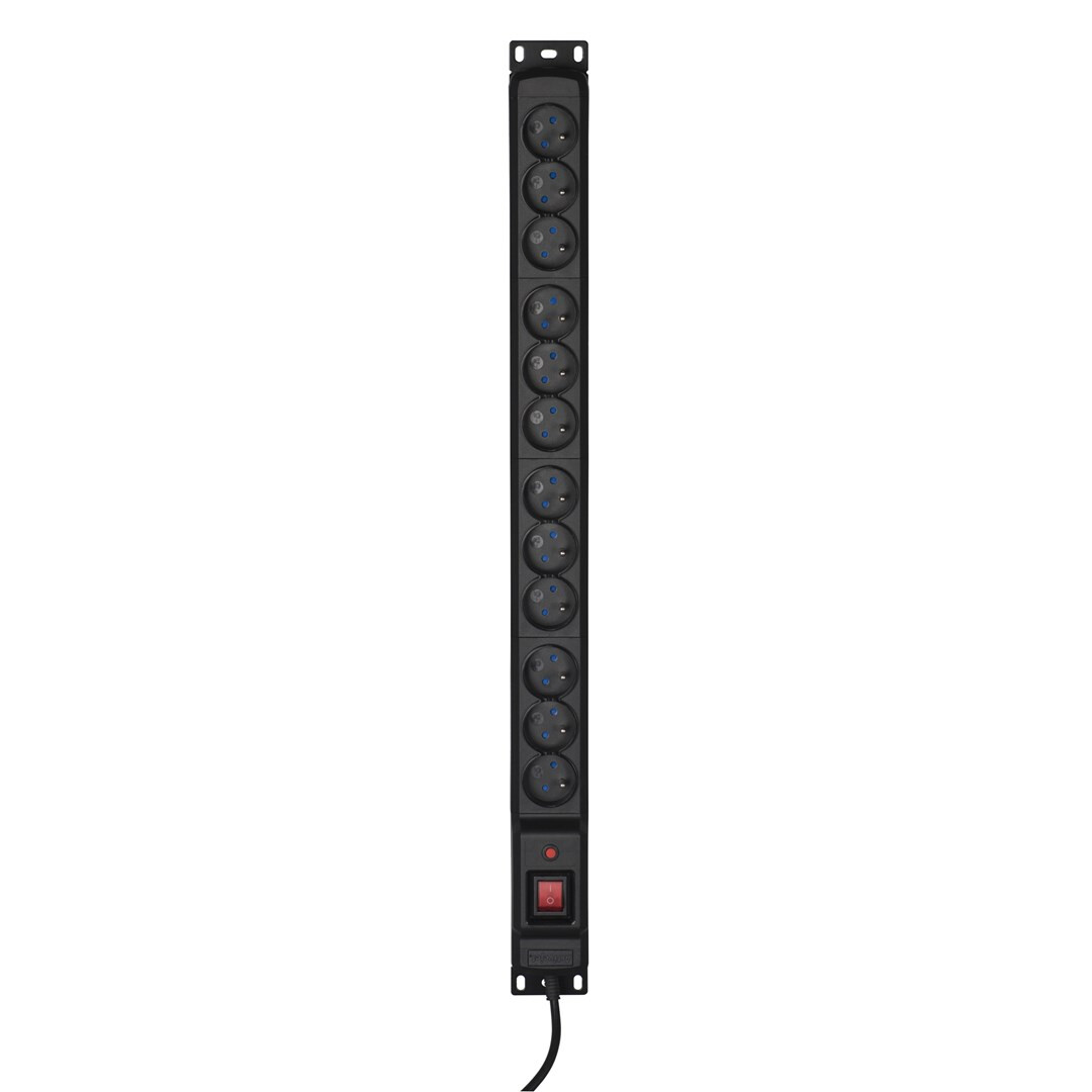 Activejet COMBO 12 socket 5m black (COMBO/12gn/5m/cz)