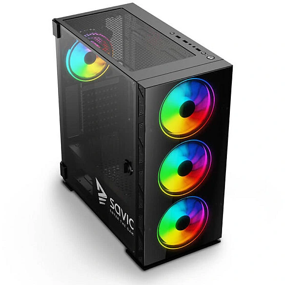 Boitiers PC SAVIO Prime X1 Midi-Tower Black (SAVGC-PRIMEX1) - photo 2