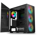 Datoru korpuss SAVIO Raptor X1 Midi-Tower Black (SAVGC-RAPTORX1)