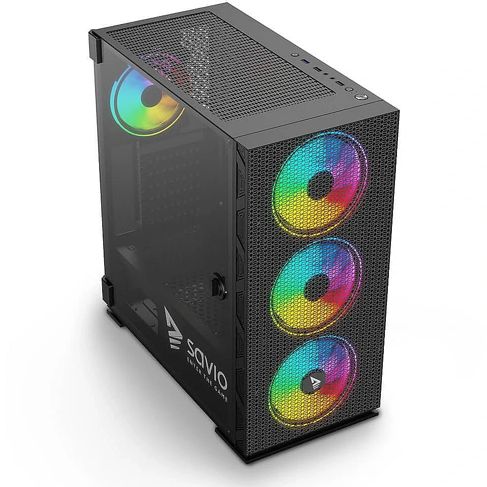 Boitiers PC SAVIO Raptor X1 Midi-Tower Black (SAVGC-RAPTORX1) - photo 3