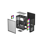 Datoru korpuss DeepCool MATREXX 55 MESH V4 C Black (R-MATREXX55-BCAGA4-G-4)