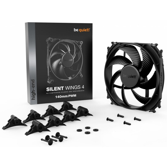 Korpusa dzesētājs be quiet! Silent Wings 4 PWM case fan 14cm Black (BL096) - foto 3