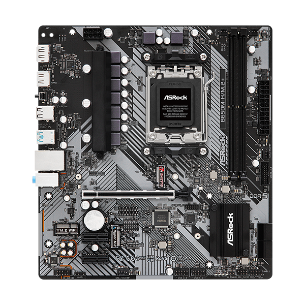 Pamatplate ASRock B650 B650M-H/M.2+ Black (90-MXBMS0-A0UAYZ)
