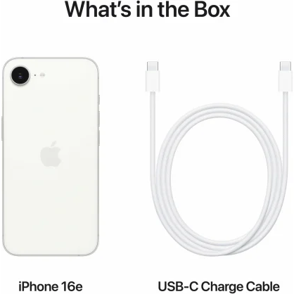 Téléphone mobile APPLE IPHONE 16E 8/128GB WHITE (MD1R4SX/A) - photo 7