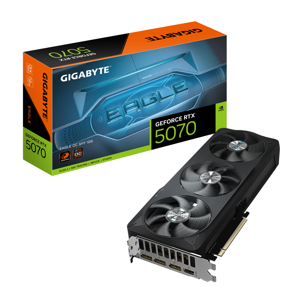 Videokarte Gigabyte GeForce RTX 5070 EAGLE OC SFF 12GB - GV-N5070EAGLE OC-12GD - foto 5