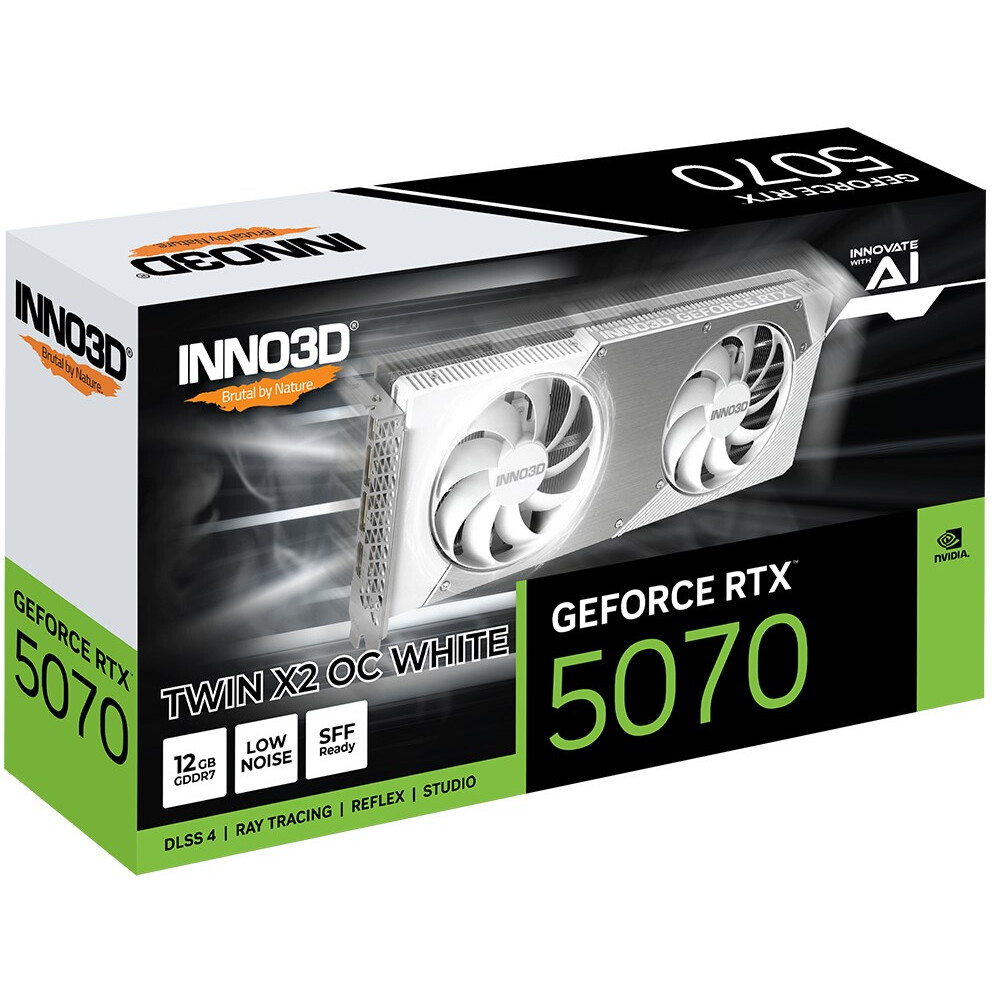 Videokarte Inno3D GeForce RTX 5070 TWIN X2 OC NVIDIA 12 GB GDDR7 (N50702-12D7X-195064W) - foto 2