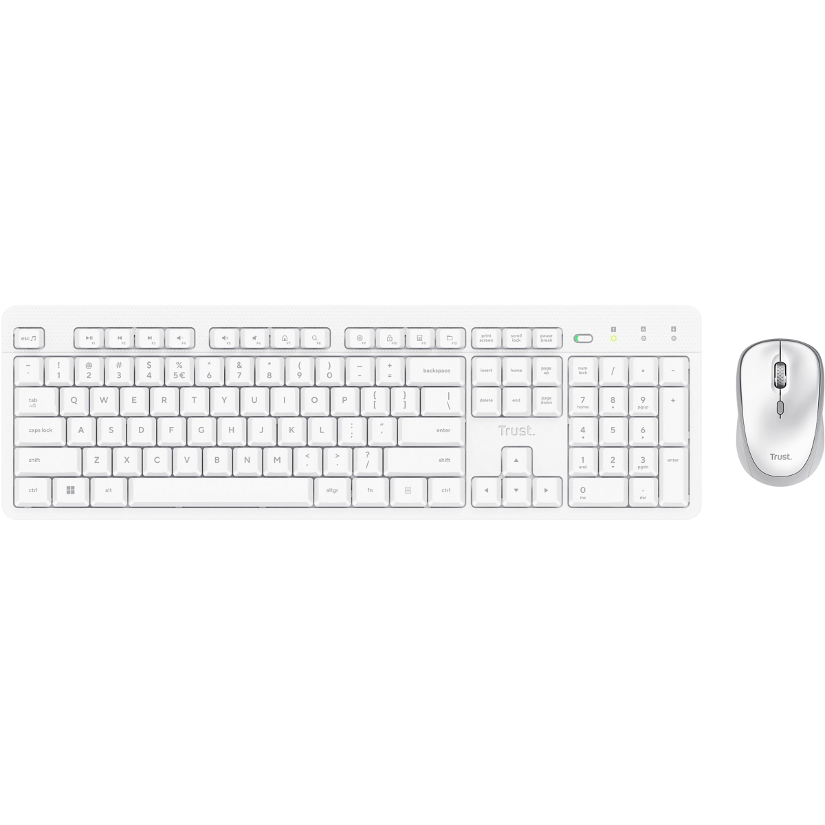 Clavier + souris TRUST ODY II Wireless White US (25465)