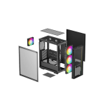 Datora korpuss Deepcool MATREXX 55 Mesh V4 C Black(R-MATREXX55-BCAGA4-G-4)