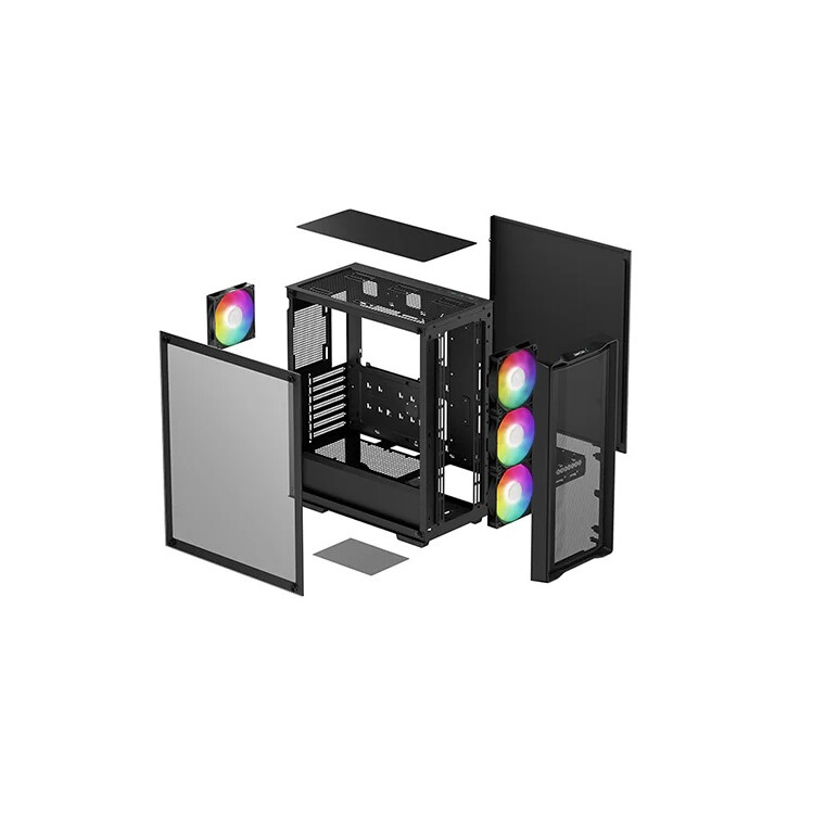 Datora korpuss Deepcool CC560 MESH V2 Mid Tower, Black(R-CC560-BKAMA4-G-2) - foto 5