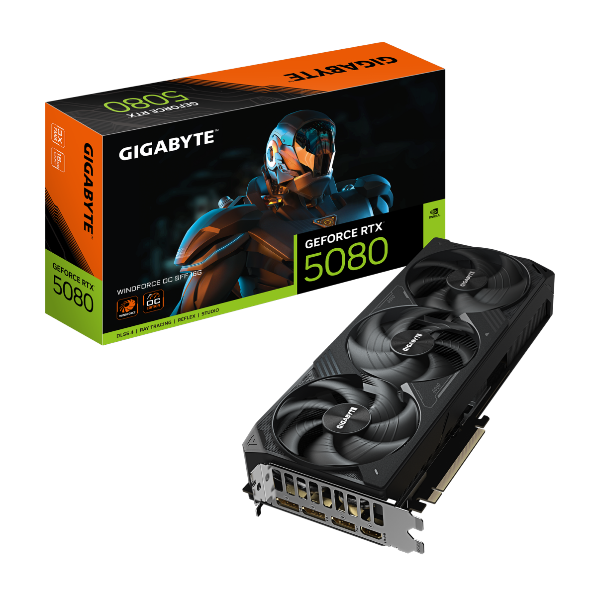 Carte graphique Gigabyte GeForce RTX 5080 WINDFORCE OC SFF 16GB - GV-N5080WF3OC-16GD - photo 5