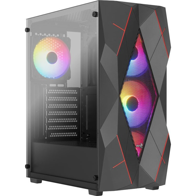 Datoru korpuss Aerocool PGS Volcan-G-BK-V1 - AEROPGSVOLCAN-G-BK-V1