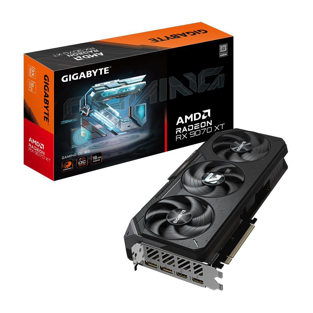 Videokarte Gigabyte Radeon RX 9070 XT GAMING OC 16GB - GV-R9070XTGAMING OC-16GD