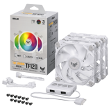 Korpusa dzesētājs ASUS TUF GAMING TF120 ARGB WHITE Kit of 3 (90DA0033-B09030)