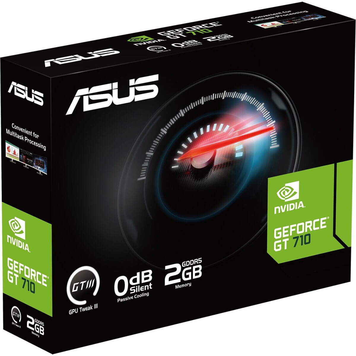 Videokarte ASUS GeForce GT 710 EVO 2 GB (90YV0ALA-M0NA00) - foto 5