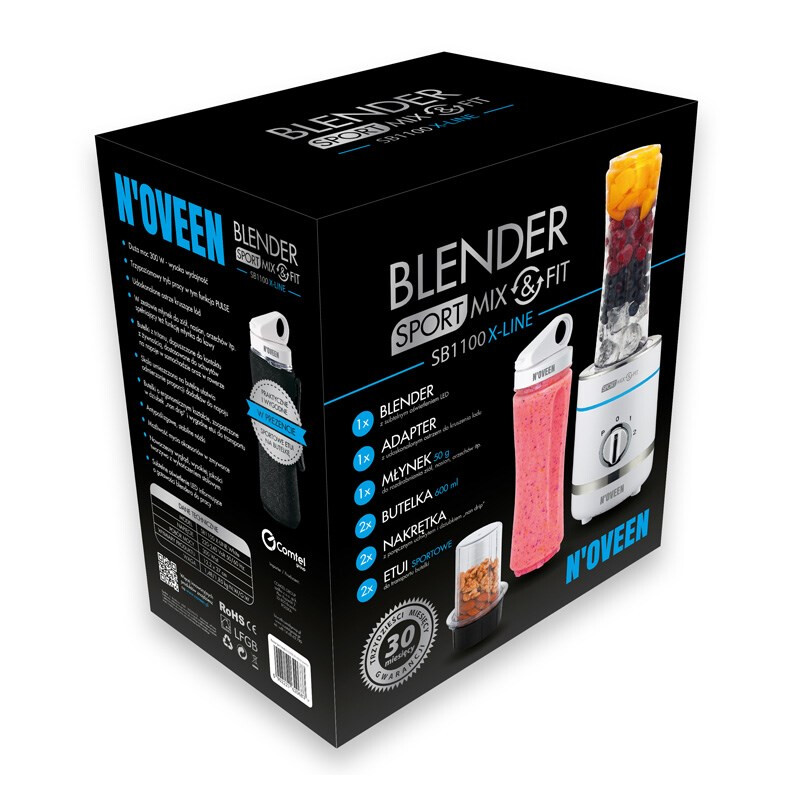 Blenderis Noveen Sport Mix & Fit SB1100 X-LINE White - foto 8