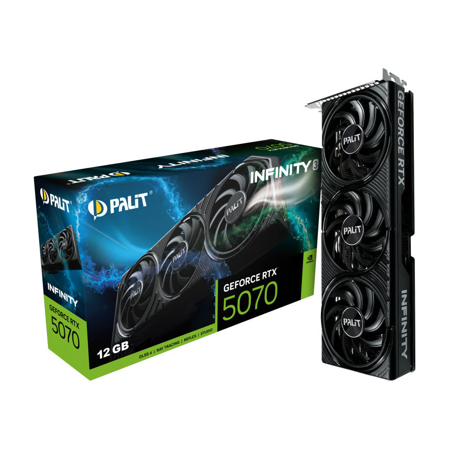 Grafikkarte PALIT NVIDIA GeForce RTX 5070 Infinity 3 12GB GDDR7 (NE75070019K9-GB2050S) - Foto 5