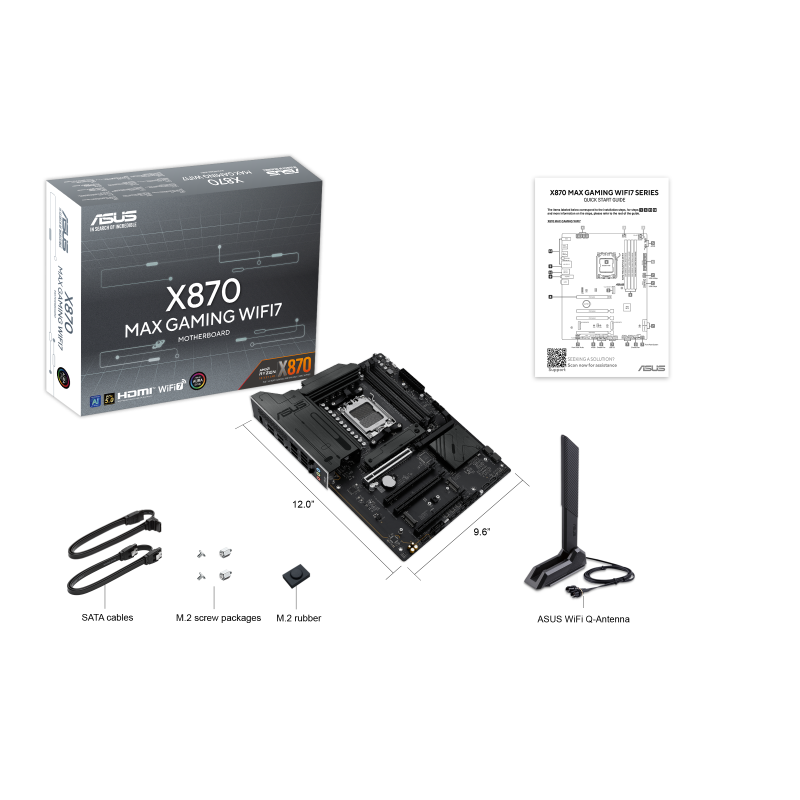 Pamatplate ASUS X870 MAX GAMING WIFI7 Black (90MB1LY0-M0EAY0) - foto 5