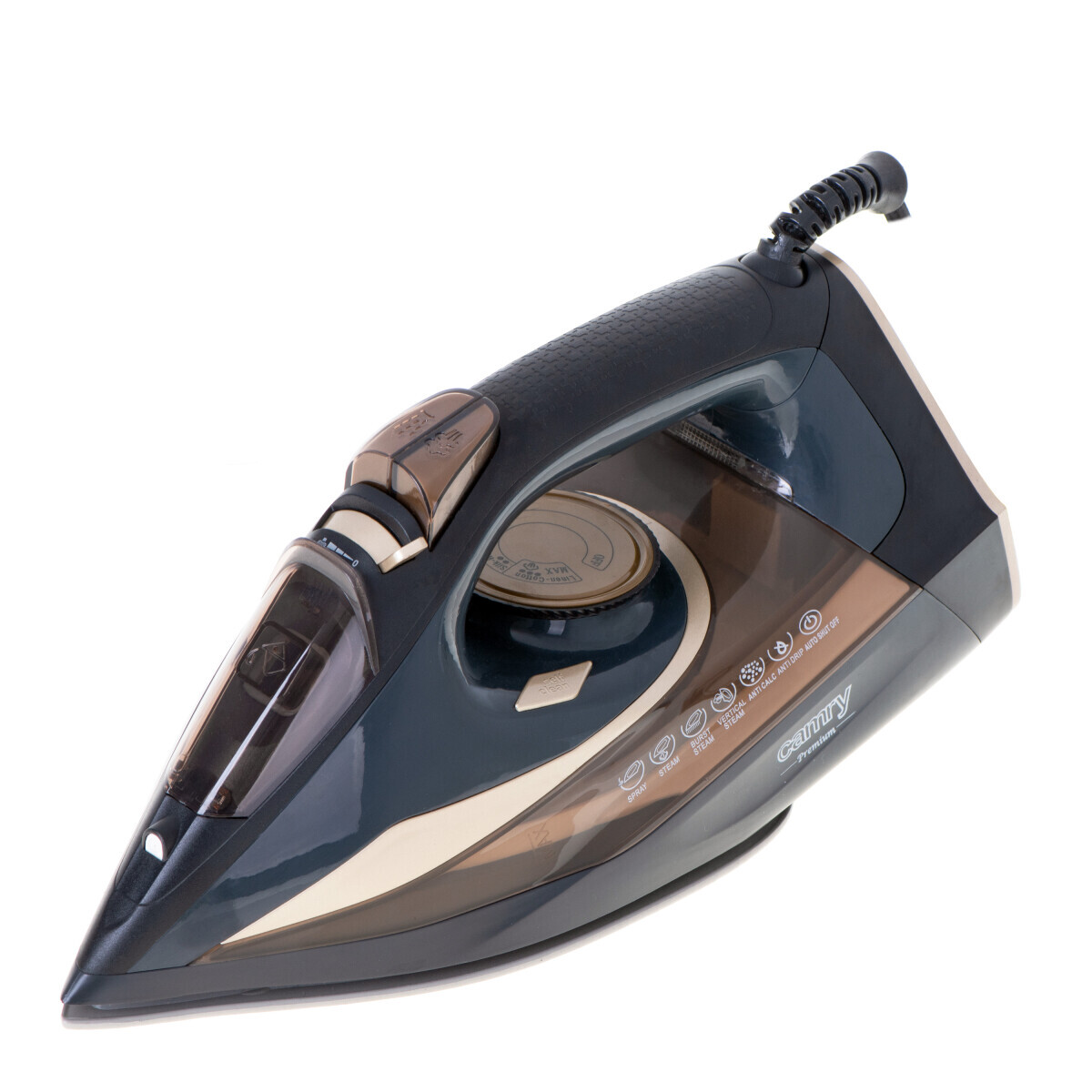 Le fer à repasser Camry CR 5036 Black, Gold