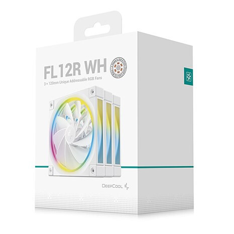 Korpusa ventilatori DeepCool FL12R WH-3 IN 1 - R-FL12R-WHAPN3-G - foto 6