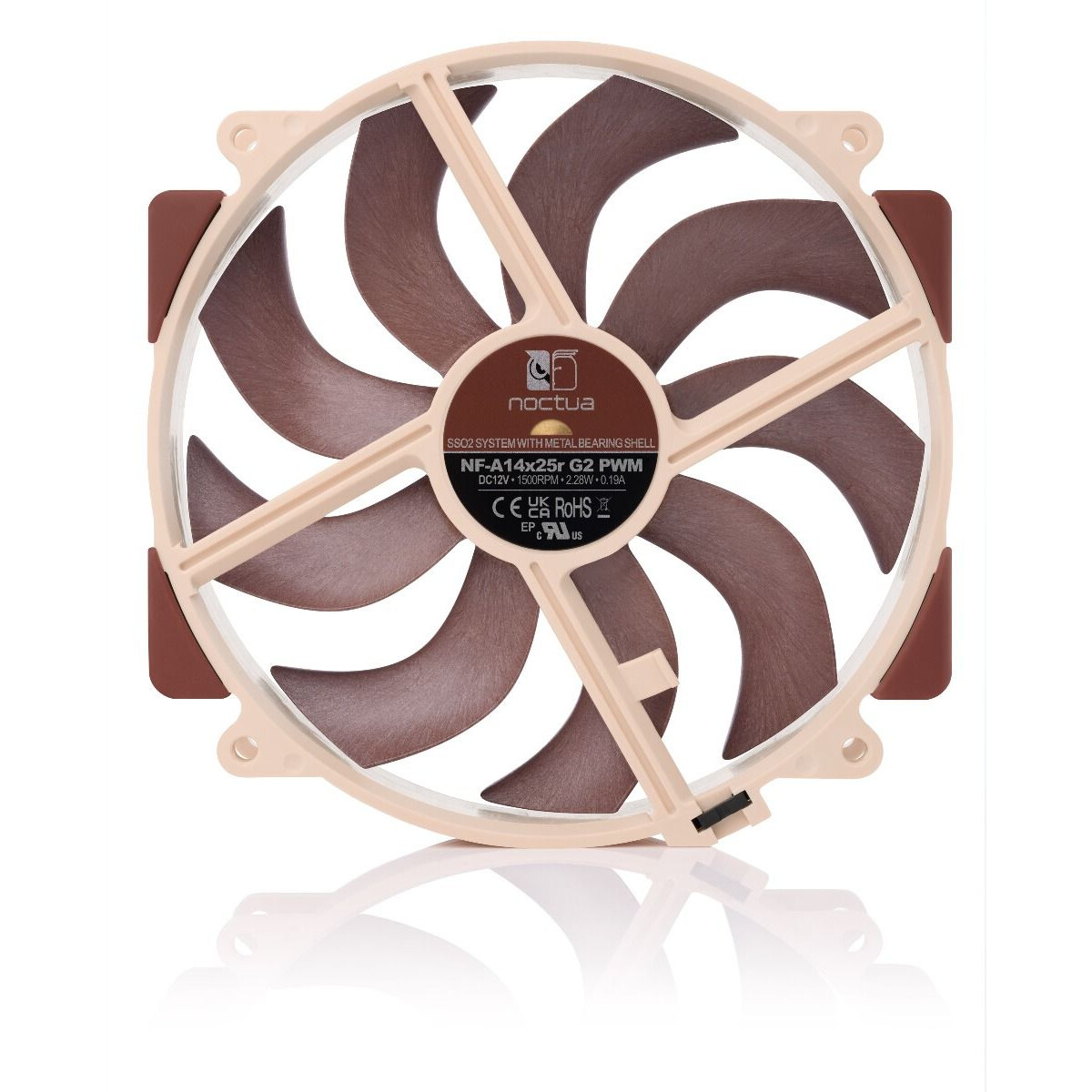 Korpusa ventilators Noctua NF-A14X25R G2 PWM - NF-A14x25rG2PWM - foto 3