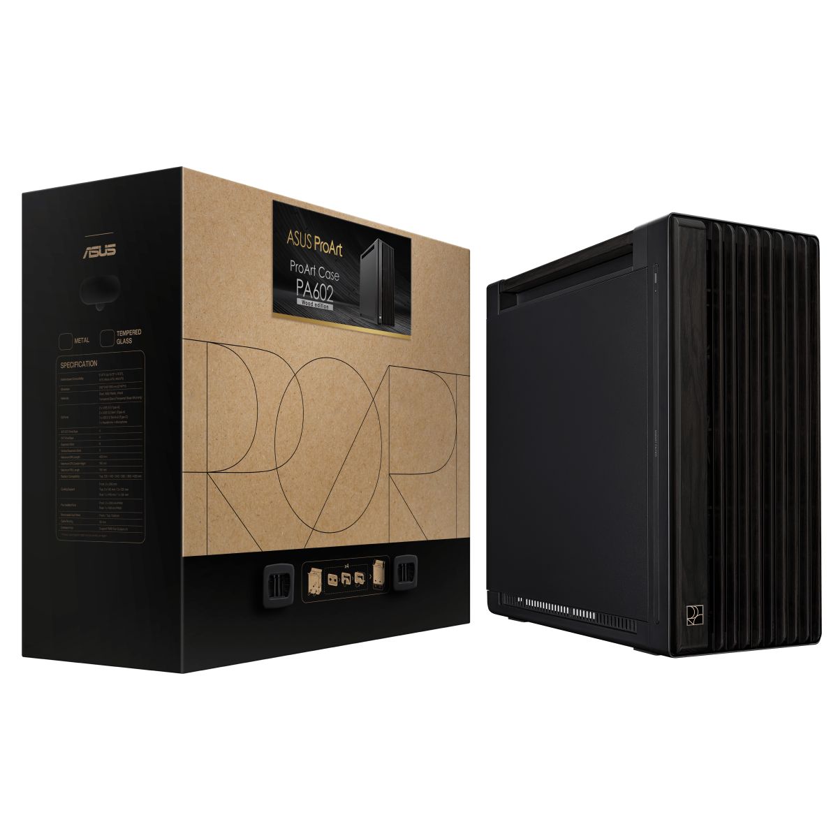 Datora korpuss ASUS ProArt PA602 Wood Edition (90DC00J0-B09020) - foto 6