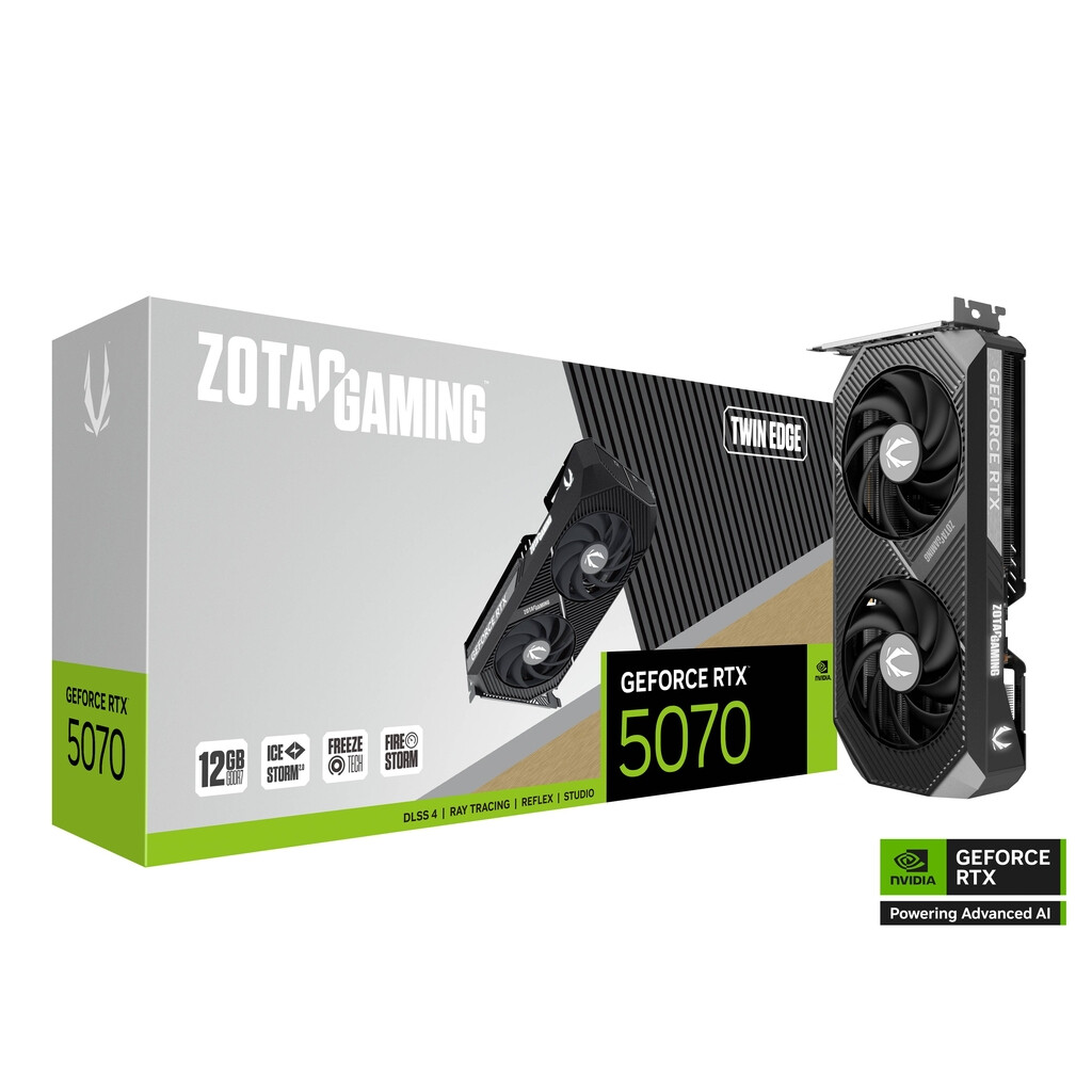 Videokarte ZOTAC GAMING GeForce RTX 5070 Twin Edge (ZT-B50700E-10P) - foto 4