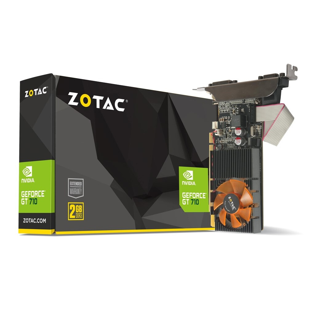 Videokarte ZOTAC GeForce GT 710 NVIDIA 2 GB GDDR3 (ZT-71310-10L) - foto 4