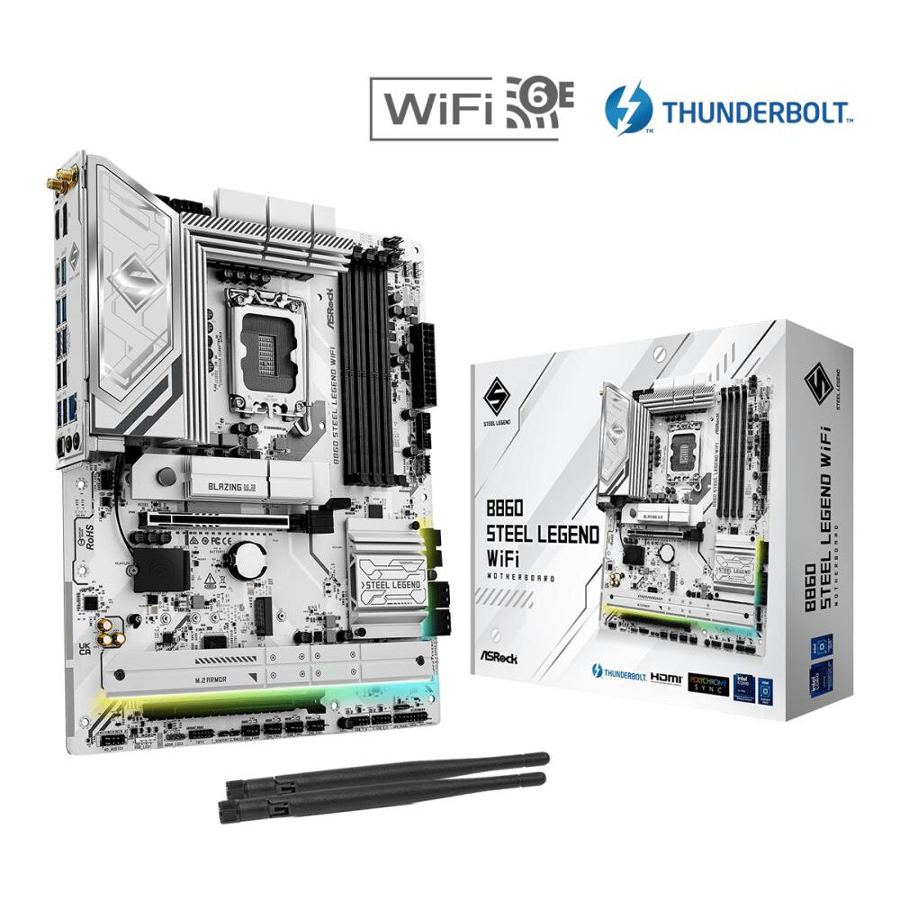 Carte mère ASROCK B860 STEEL LEGEND WIFI White (90-MXBR30-A0UAYZ) - photo 3