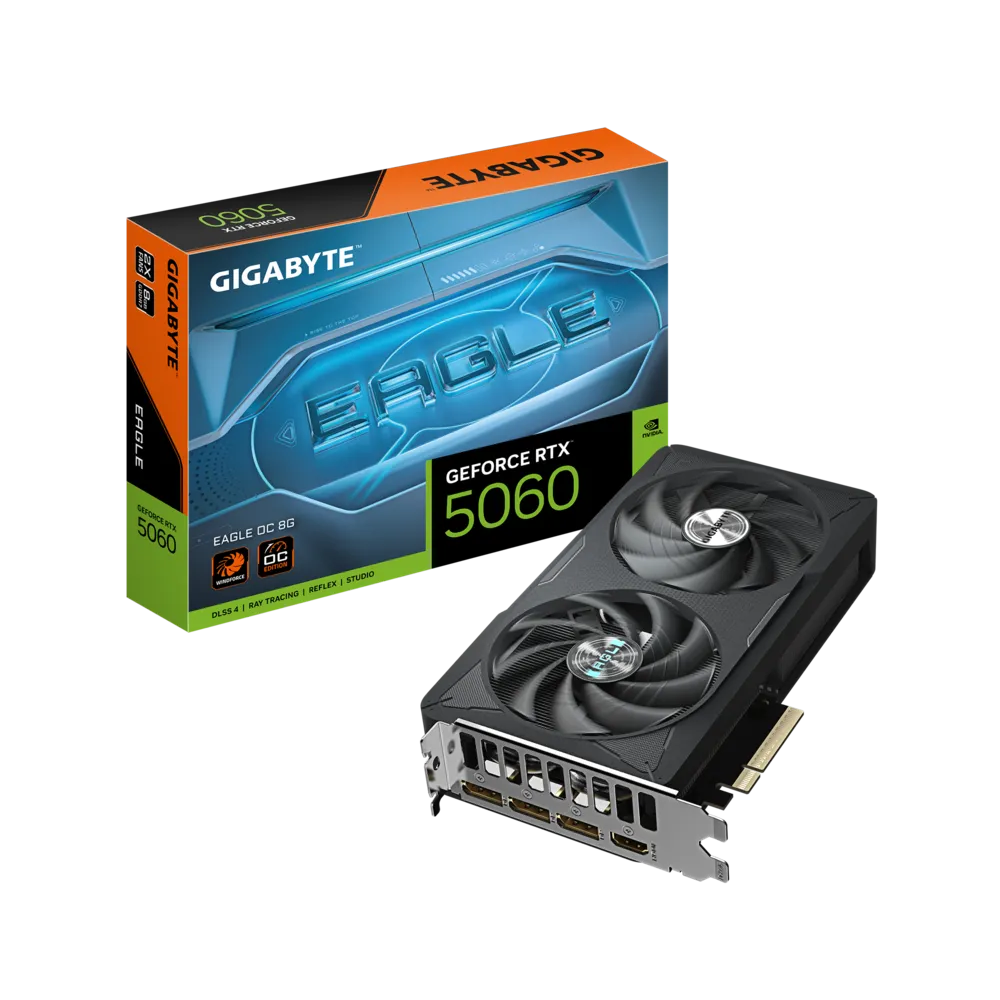 Videokarte GIGABYTE GeForce RTX 5060 EAGLE OC 8GB GDDR7 (GV-N5060EAGLE OC-8GD) - foto 5