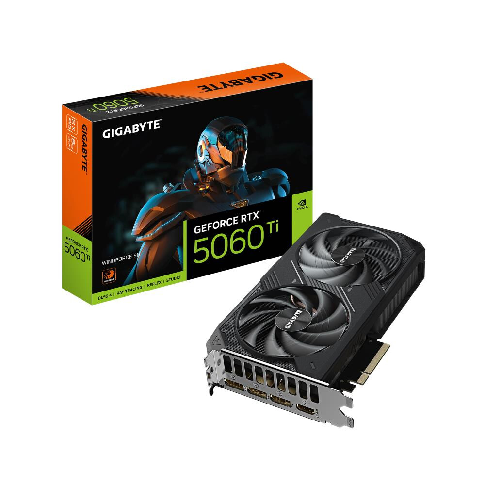 Videokarte Gigabyte GeForce RTX 5060 Ti WINDFORCE 8GB GDDR7 (GV-N506TWF2-8GD) - foto 5