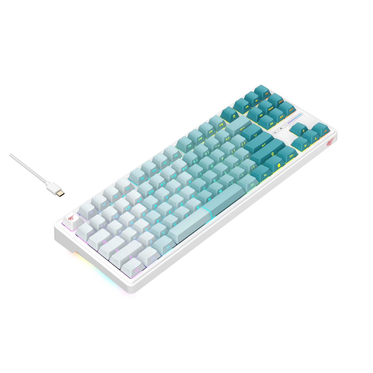 Clavier Havit KB901L White, Green - KB901Lwg - photo 3