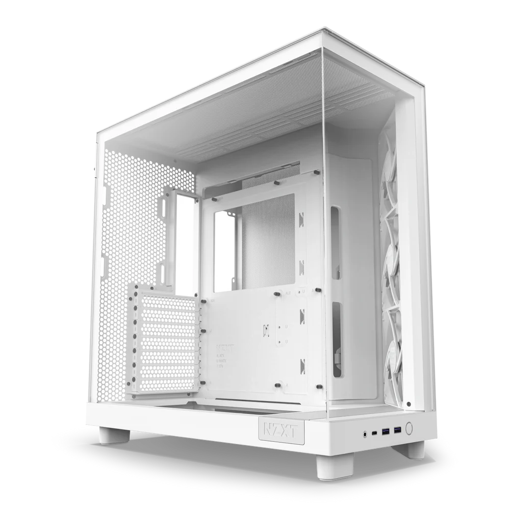 Datoru korpuss NZXT H6 Flow white (CC-H61FW-01) - foto 2