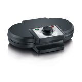 Vafeļu panna Severin WA 2106 Black