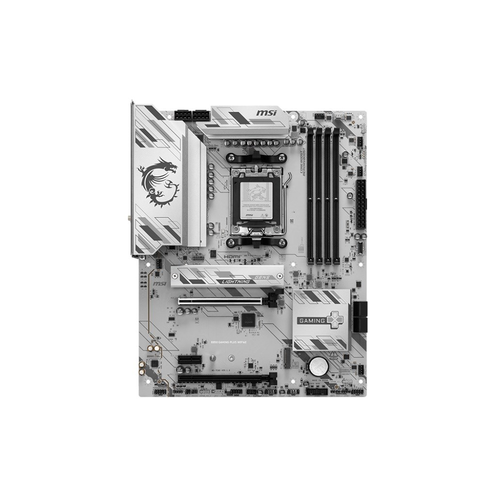Pamatplate MSI B850 GAMING PLUS WIFI6E White (7E80-001R) - foto 2