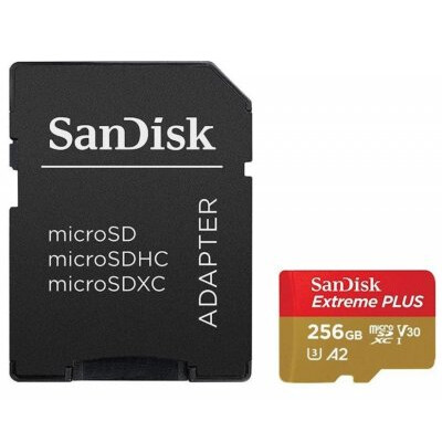 Atmiņas kartes SanDisk Extreme MicroSDXC 256GB - SDSQXBD-256G-GN6MA