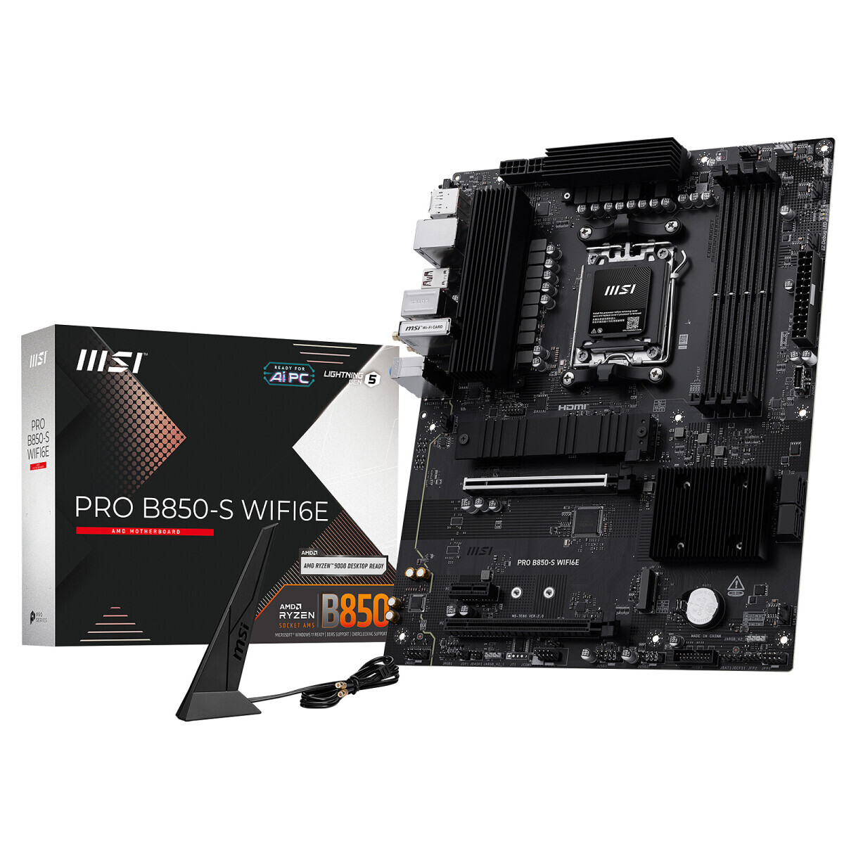 Pamatplate MSI PRO B850-S WIFI6E (7E80-002R)
