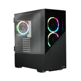 Datoru korpuss Enermax K8 Weiss ATX Mid Tower Black (ECA-EK8-BB-ARGB)