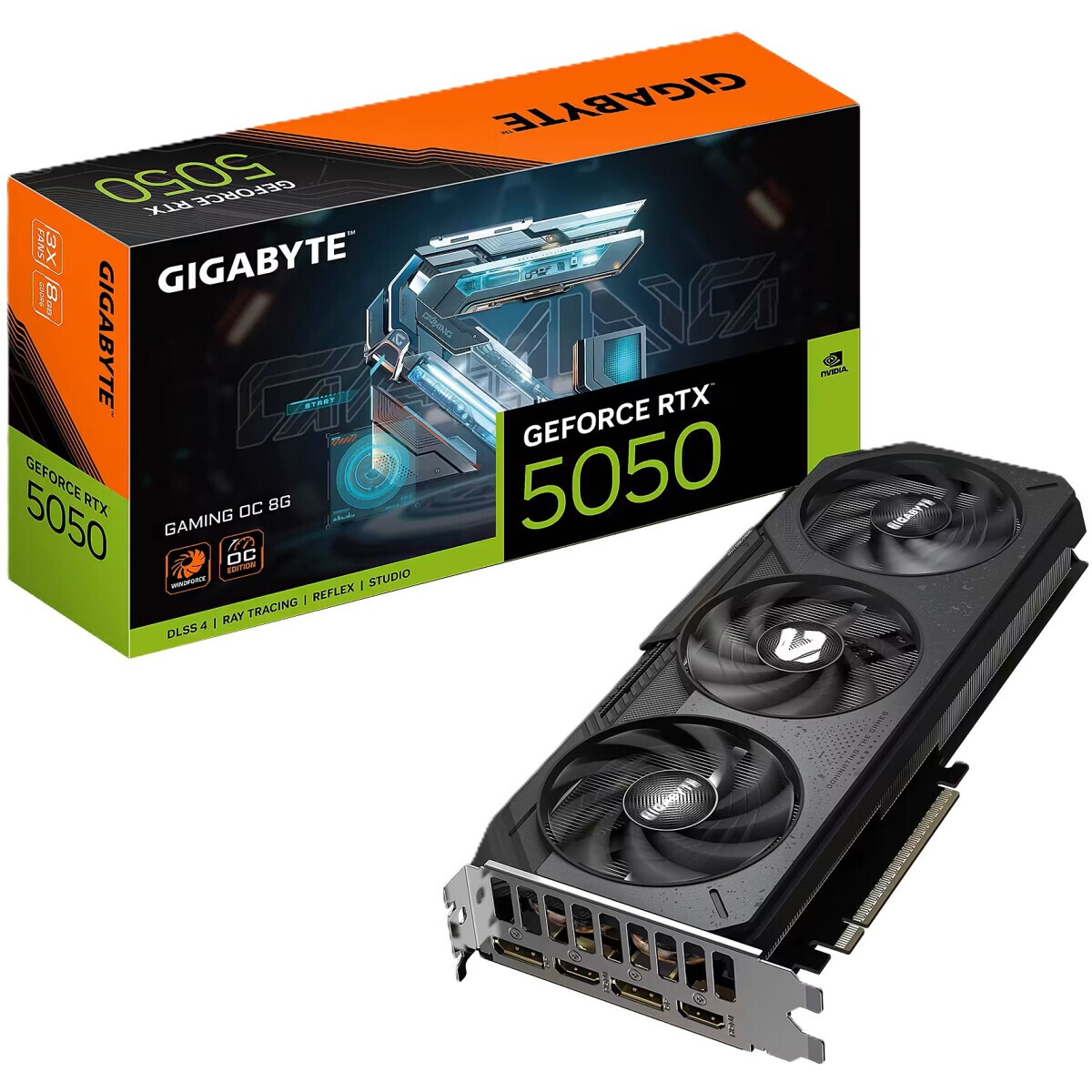 Carte graphique Gigabyte NVIDIA GeForce RTX 5050 8 GB (GV-N5050GAMING OC-8GD 1.0)