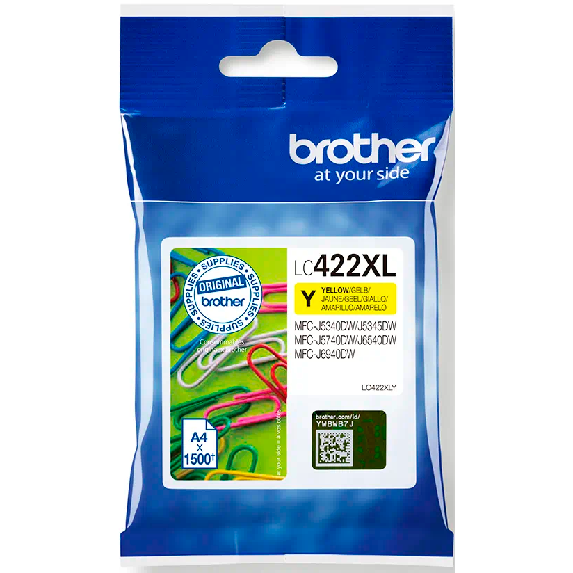 Kassette Brother LC422XLY Yellow