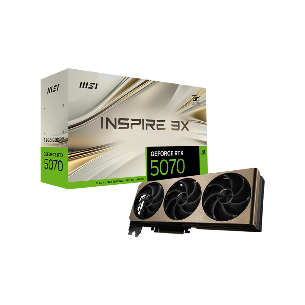 Carte graphique MSI GeForce RTX 5070 INSPIRE 3X OC 12GB GDDR7 (V532-006R) - photo 4
