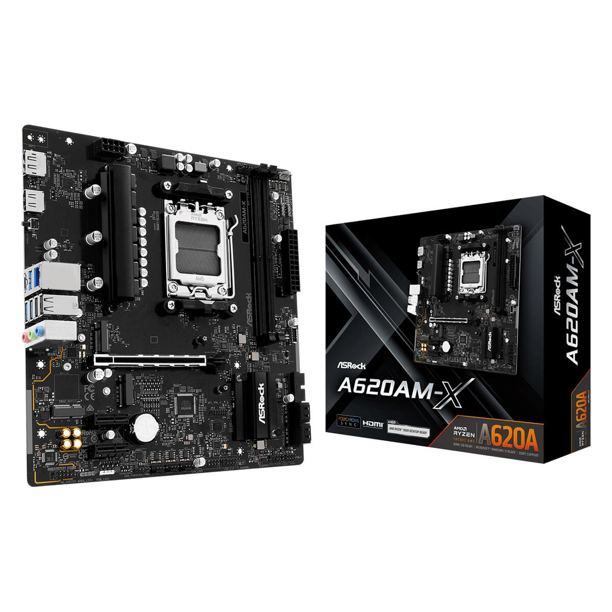 Pamatplate ASROCK A620 A620AM-X Black (90-MXBST0-A0UAYZ) - foto 3