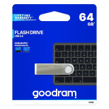 Clé USB Goodram UUN2 USB 2.0 64 GB Silver (UUN2-0640S0R11)