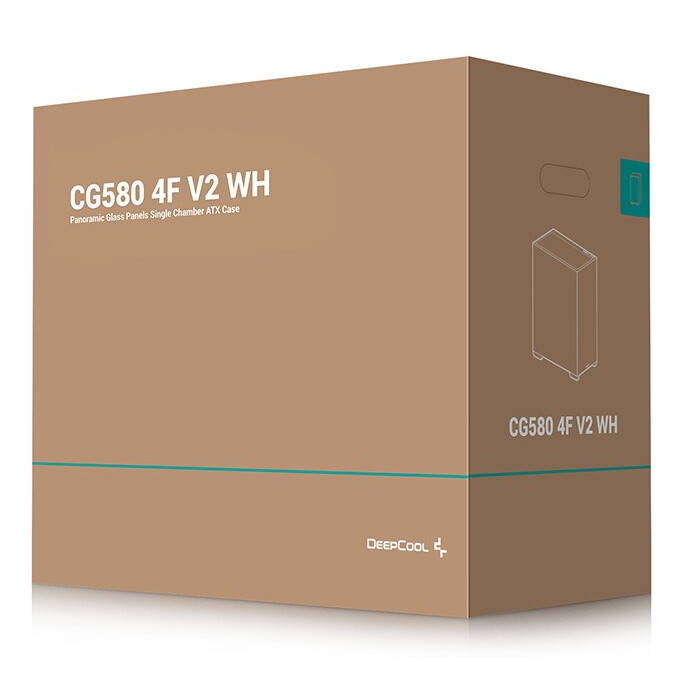 Datoru korpuss DeepCool CG580 4F V2 White (R-CG580-WHADA4-G-2) - foto 4