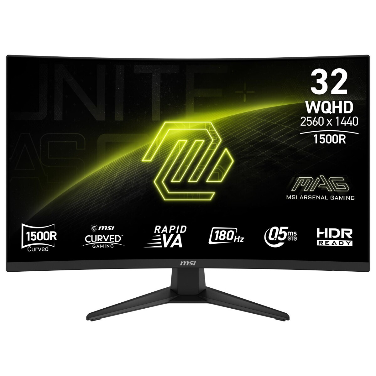 Monitors MSI MAG  31.5" 180Hz Black 321CQF E18 - MAG 321CQF E18