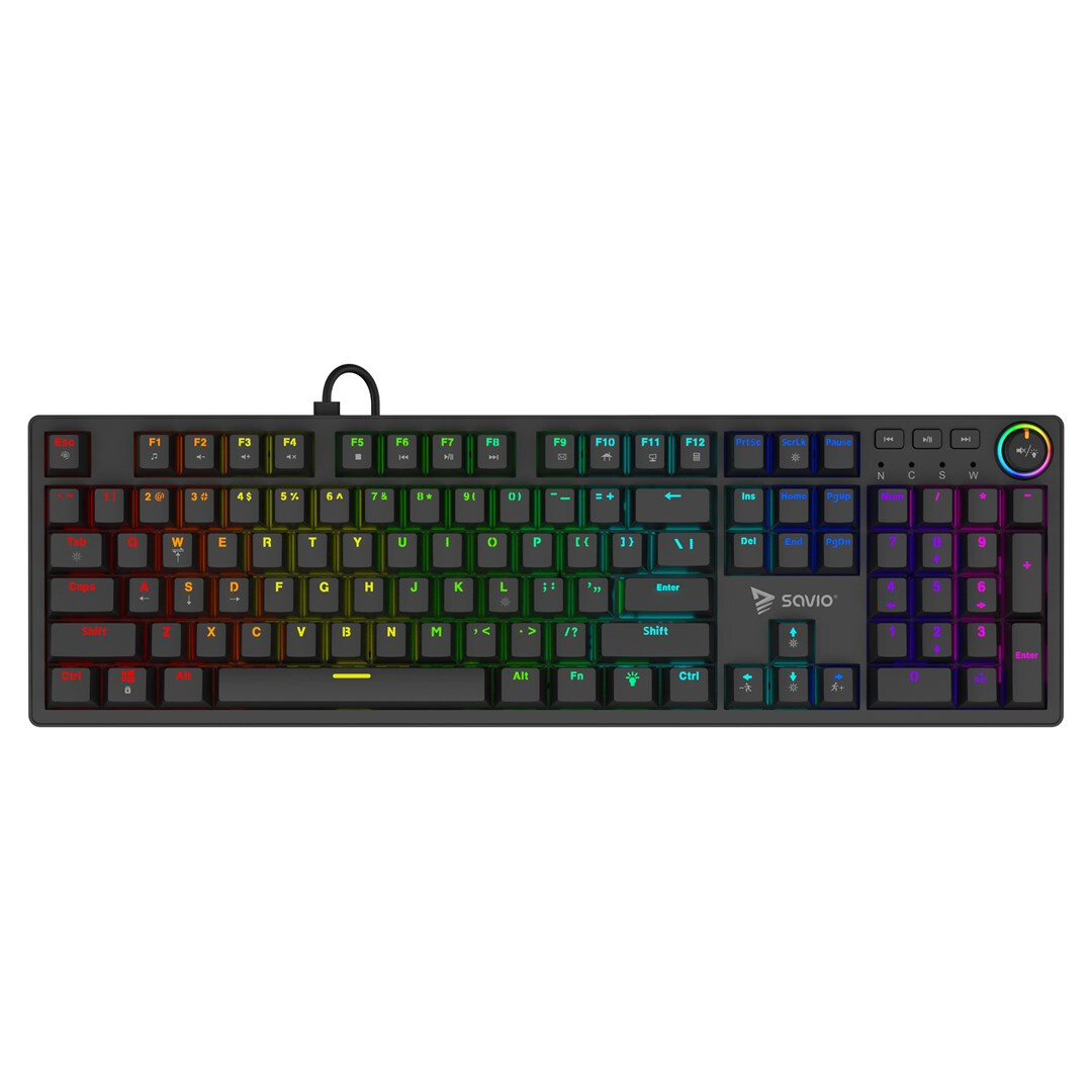 Clavier SAVIO STYX RGB Black (STYX BROWN) - photo 2
